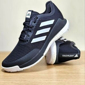 Adidas Crazyflight Low Volleyball Shoes Black White Women's 8 Boost FY1638 New